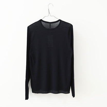 prit [プリット] 80/1シアーハイツイストフライスクルーネック [P92612] シアーTEE・長袖・シアー素材・透け感・LADY'S [2026SS]