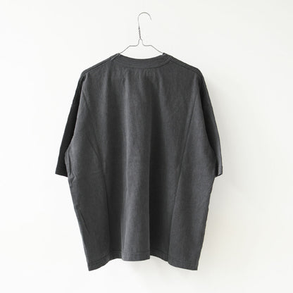 prit [プリット] 40/1引き揃え天竺ヴィンテージ加工5分袖クルーネックワイドTシャツ   [P92617] 5分袖Tシャツ・ワイドTシャツ・オーバーサイズ・ゆったりサイズ・ドロップショルダー・羽織り・ノーカラー・LADY'S [2026SS]