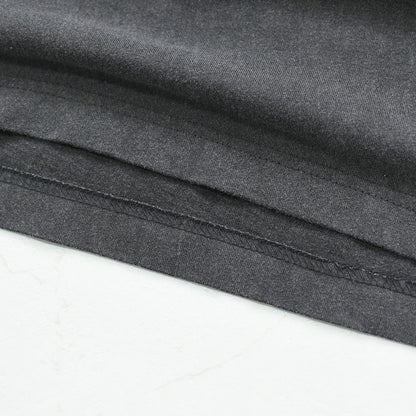 prit [プリット] 40/1引き揃え天竺ヴィンテージ加工5分袖クルーネックワイドTシャツ   [P92617] 5分袖Tシャツ・ワイドTシャツ・オーバーサイズ・ゆったりサイズ・ドロップショルダー・羽織り・ノーカラー・LADY'S [2026SS]