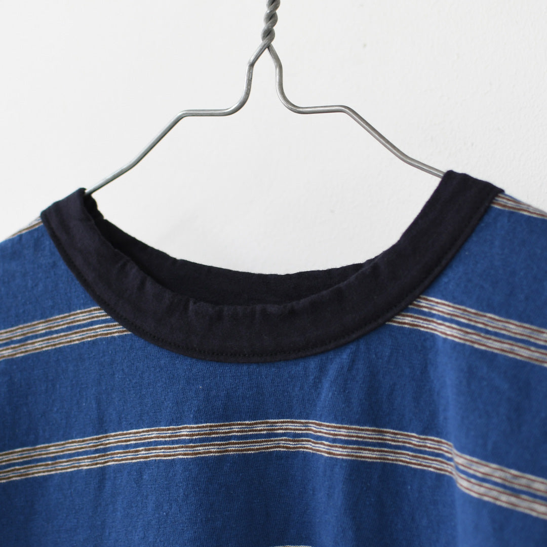 prit [プリット] 19/1リサイクルムラ糸天竺レトロボーダークルーネックルーズTシャツ [P92619] ボーダーTシャツ・レトロボーダー・ルーズTシャツ・LADY'S [2026SS]