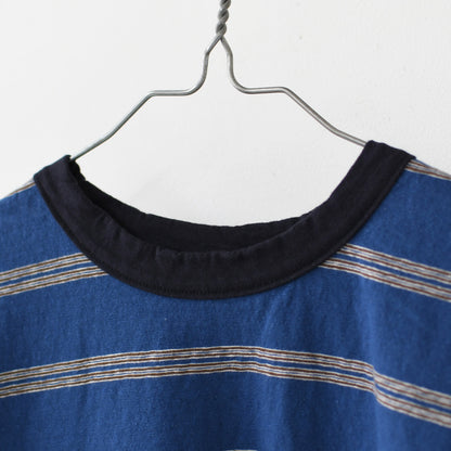prit [プリット] 19/1リサイクルムラ糸天竺レトロボーダークルーネックルーズTシャツ [P92619] ボーダーTシャツ・レトロボーダー・ルーズTシャツ・LADY'S [2026SS]