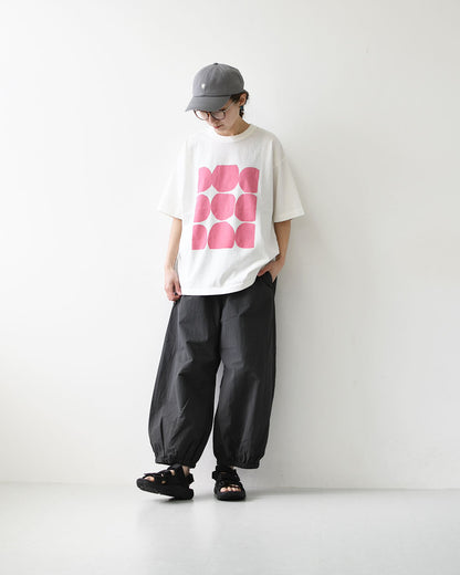 prit [プリット] 18/1空紡度詰天竺フレームドットプリントTシャツ [P92644] Tシャツ・半袖Tシャツ・ドット・コットン・クルーネック・LADY'S [2026SS]