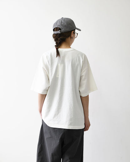 prit [プリット] 18/1空紡度詰天竺フレームドットプリントTシャツ [P92644] Tシャツ・半袖Tシャツ・ドット・コットン・クルーネック・LADY'S [2026SS]