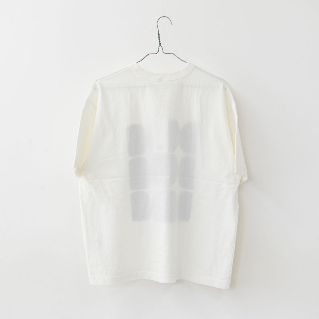 prit [プリット] 18/1空紡度詰天竺フレームドットプリントTシャツ [P92644] Tシャツ・半袖Tシャツ・ドット・コットン・クルーネック・LADY'S [2026SS]