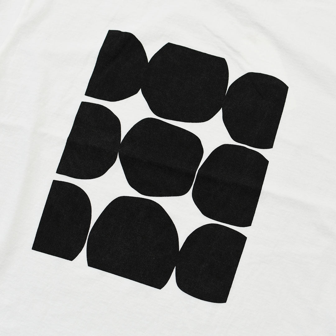 prit [プリット] 18/1空紡度詰天竺フレームドットプリントTシャツ [P92644] Tシャツ・半袖Tシャツ・ドット・コットン・クルーネック・LADY'S [2026SS]