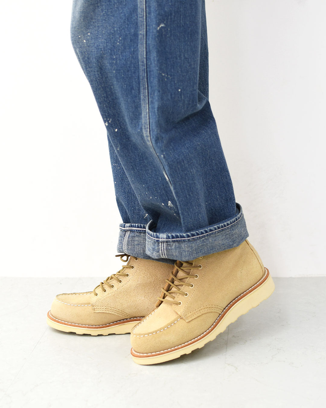 RED WING[レッドウィング] 6-inch Classic Moc / CREAM [3328] 6インチ クラシックモック・クラシックモック・アビリーン・ラフアウト・モックトゥ・ワークブーツ・LADY'S [2026SS]