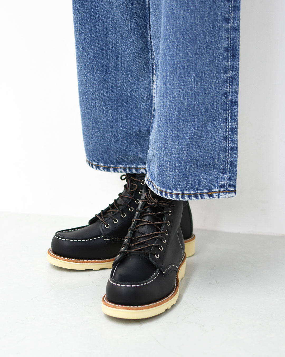RED WING[レッドウィング] 6-inch Classic Moc / BLACK [3373] 6インチ クラシックモック・クラシックモック・ブラック・バウンダリー・モックトゥ・ワークブーツ・LADY'S [2026SS]
