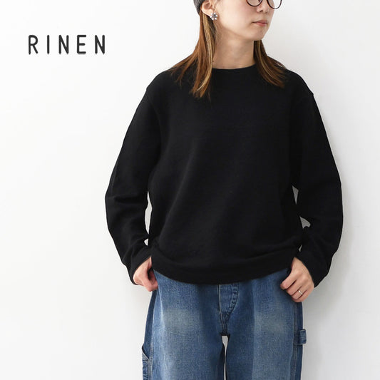 RINEN [リネン] ウールコットンダブルフェイス クルーネック [R17606-W] ウール・コットン・ダブルフェイス・クルーネック・長袖・LADY'S [2025AW]