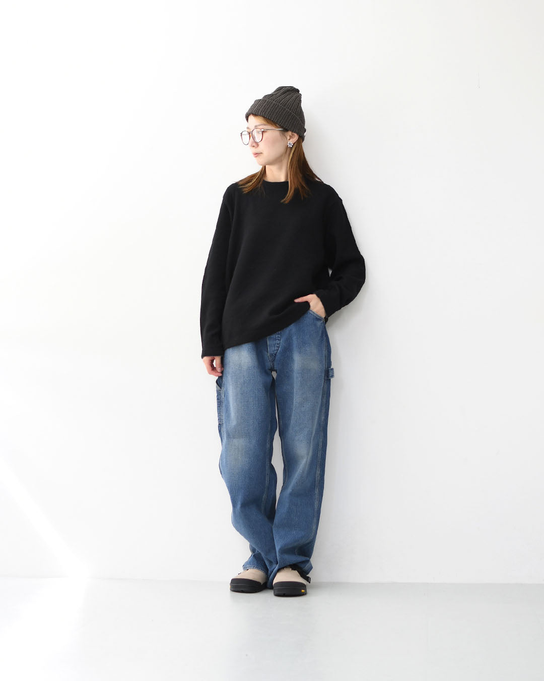 RINEN [リネン] ウールコットンダブルフェイス クルーネック [R17606-W] ウール・コットン・ダブルフェイス・クルーネック・長袖・LADY'S [2025AW]