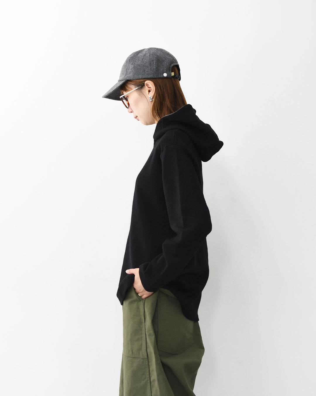 RINEN [リネン] ウールコットンダブルフェイス パーカー [R17607-W] パーカー・ウール・コットン・ダブルフェイス・長袖・LADY'S [2025AW]