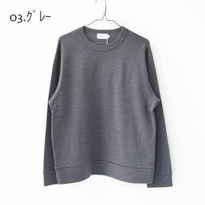 RINEN [リネン] 60/1引き揃えウールミラノリブ クルーネック [R17608-M] ニット・クルーネック・ミラノリブ・ウール・MEN'S [2025AW]