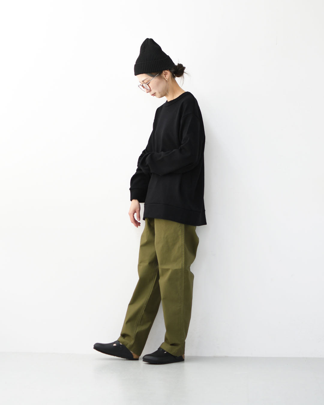 RINEN [リネン] 60/1引き揃えウールミラノリブ クルーネック [R17608-M] ニット・クルーネック・ミラノリブ・ウール・MEN'S [2025AW]