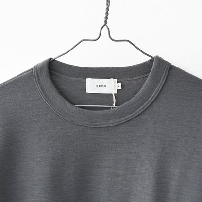 RINEN [リネン] 60/1引き揃えウールミラノリブ クルーネック [R17608-M] ニット・クルーネック・ミラノリブ・ウール・MEN'S [2025AW]