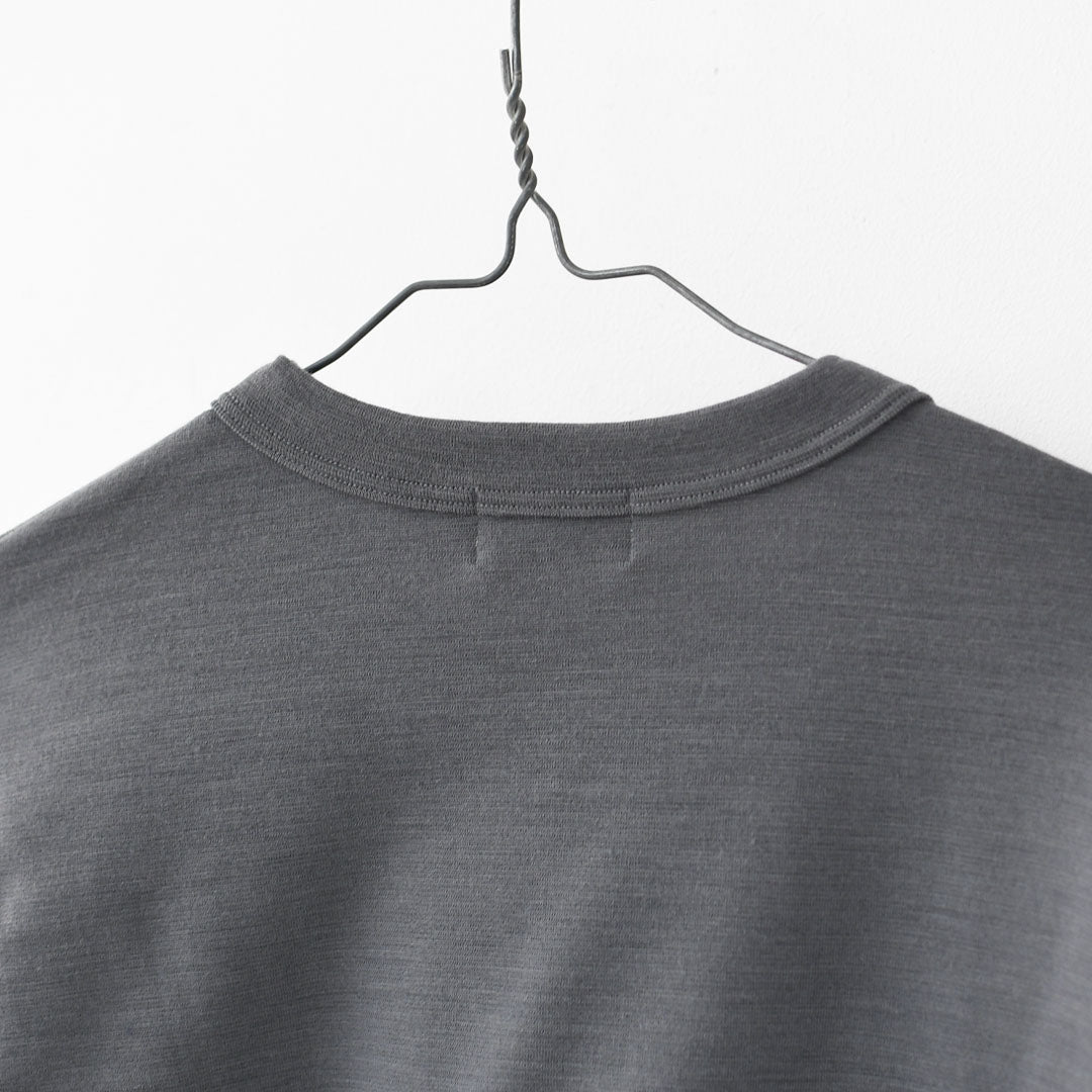 RINEN [リネン] 60/1引き揃えウールミラノリブ クルーネック [R17608-M] ニット・クルーネック・ミラノリブ・ウール・MEN'S [2025AW]