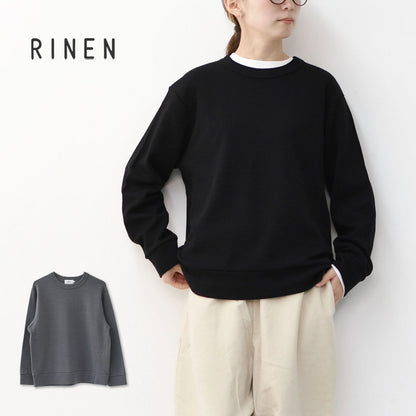 RINEN [リネン] 60/1引き揃えウールミラノリブ クルーネック [R17608-W] ニット・クルーネック・ミラノリブ・ウール・LADY'S [2025AW]
