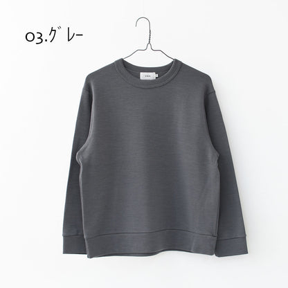 RINEN [リネン] 60/1引き揃えウールミラノリブ クルーネック [R17608-W] ニット・クルーネック・ミラノリブ・ウール・LADY'S [2025AW]