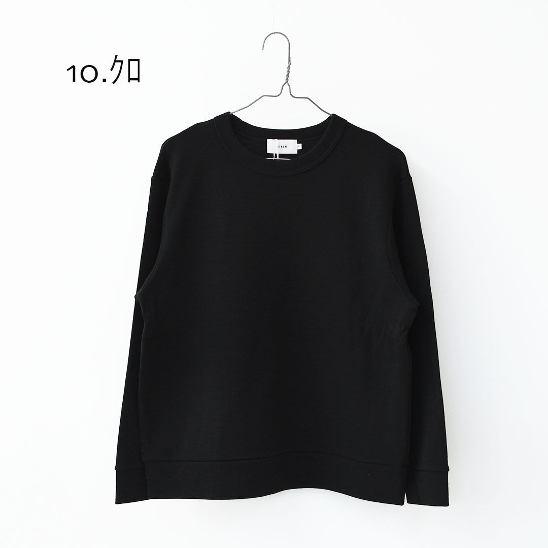 RINEN [リネン] 60/1引き揃えウールミラノリブ クルーネック [R17608-W] ニット・クルーネック・ミラノリブ・ウール・LADY'S [2025AW]