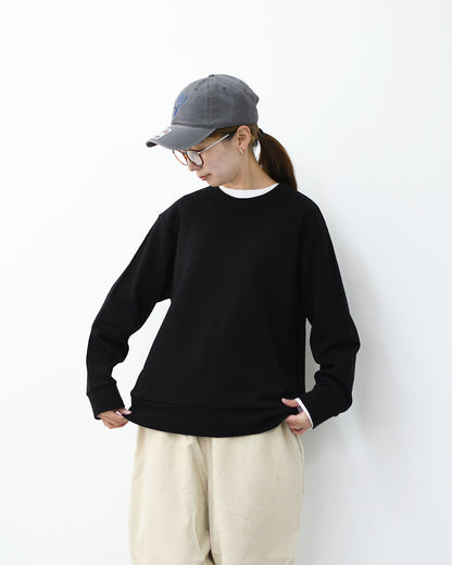 RINEN [リネン] 60/1引き揃えウールミラノリブ クルーネック [R17608-W] ニット・クルーネック・ミラノリブ・ウール・LADY'S [2025AW]