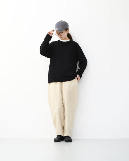 RINEN [リネン] 60/1引き揃えウールミラノリブ クルーネック [R17608-W] ニット・クルーネック・ミラノリブ・ウール・LADY'S [2025AW]