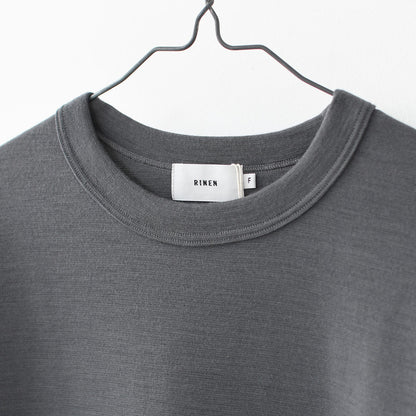 RINEN [リネン] 60/1引き揃えウールミラノリブ クルーネック [R17608-W] ニット・クルーネック・ミラノリブ・ウール・LADY'S [2025AW]