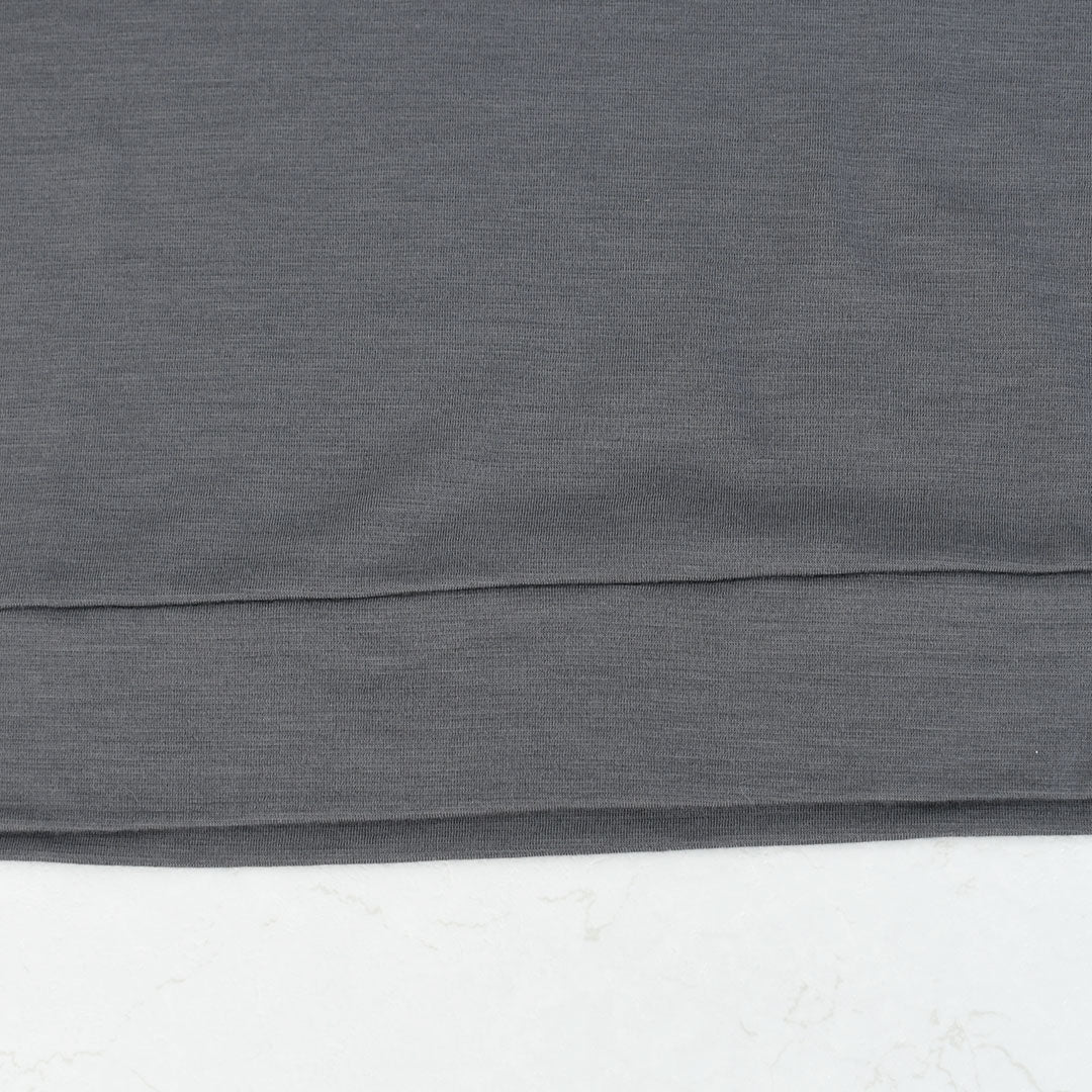 RINEN [リネン] 60/1引き揃えウールミラノリブ クルーネック [R17608-W] ニット・クルーネック・ミラノリブ・ウール・LADY'S [2025AW]