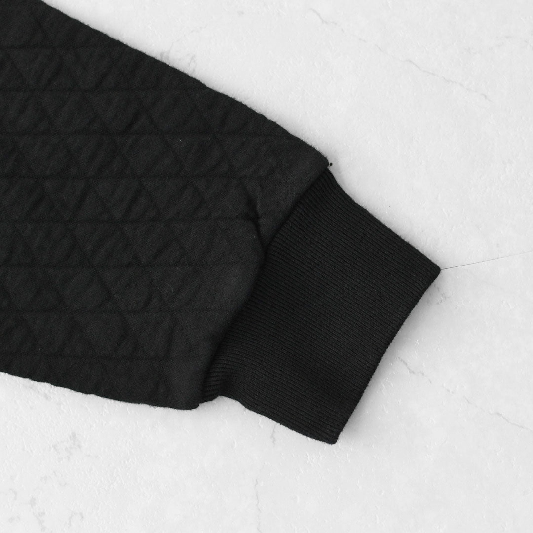 RINEN [リネン] 30/1オーガニック天竺ダイヤキルティング クルーネック [R17610] クルーネックスウェット・クルーネック・ダイヤキルティング・コットン・長袖・オーガニック・LADY'S [2025AW]