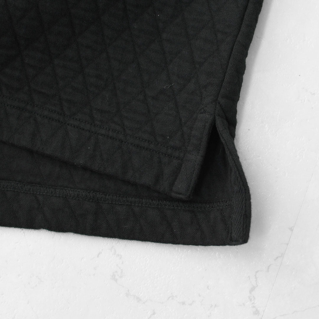 RINEN [リネン] 30/1オーガニック天竺ダイヤキルティング クルーネック [R17610] クルーネックスウェット・クルーネック・ダイヤキルティング・コットン・長袖・オーガニック・LADY'S [2025AW]