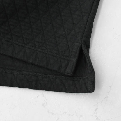 RINEN [リネン] 30/1オーガニック天竺ダイヤキルティング クルーネック [R17610] クルーネックスウェット・クルーネック・ダイヤキルティング・コットン・長袖・オーガニック・LADY'S [2025AW]