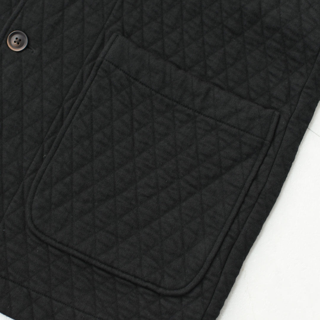 RINEN [リネン] 30/1オーガニック天竺ダイヤキルティング ベスト [R17611] ベスト・キルティング・オーガニックコットン・ダイヤキルティング・LADY'S [2025AW]