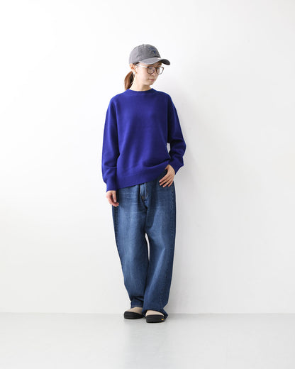 RINEN [リネン] 2/15ウール天竺編み(ホールガーメント) クルーネック [R17681-W] ニット・クルーネック・ラムウール・ラグランスリーブ・ホールガーメント・LADY'S [2025AW]