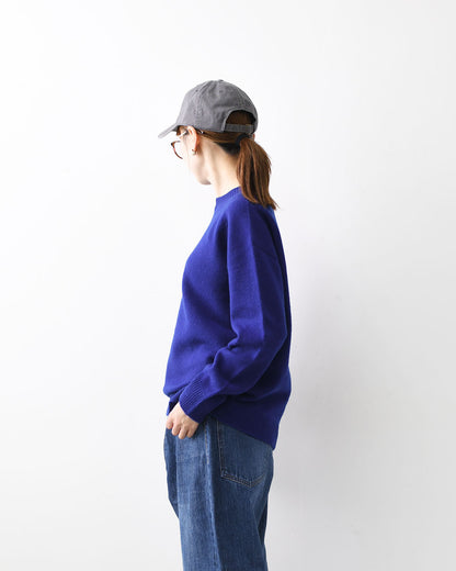 RINEN [リネン] 2/15ウール天竺編み(ホールガーメント) クルーネック [R17681-W] ニット・クルーネック・ラムウール・ラグランスリーブ・ホールガーメント・LADY'S [2025AW]