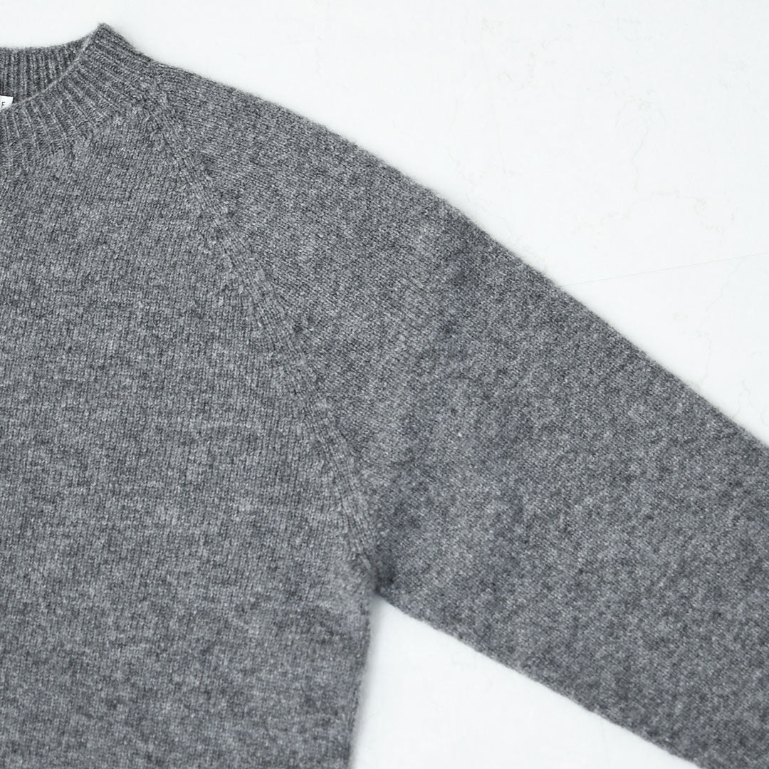 RINEN [リネン] 2/15ウール天竺編み(ホールガーメント) クルーネック [R17681-W] ニット・クルーネック・ラムウール・ラグランスリーブ・ホールガーメント・LADY'S [2025AW]