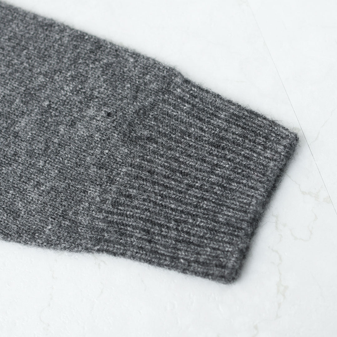 RINEN [リネン] 2/15ウール天竺編み(ホールガーメント) クルーネック [R17681-W] ニット・クルーネック・ラムウール・ラグランスリーブ・ホールガーメント・LADY'S [2025AW]