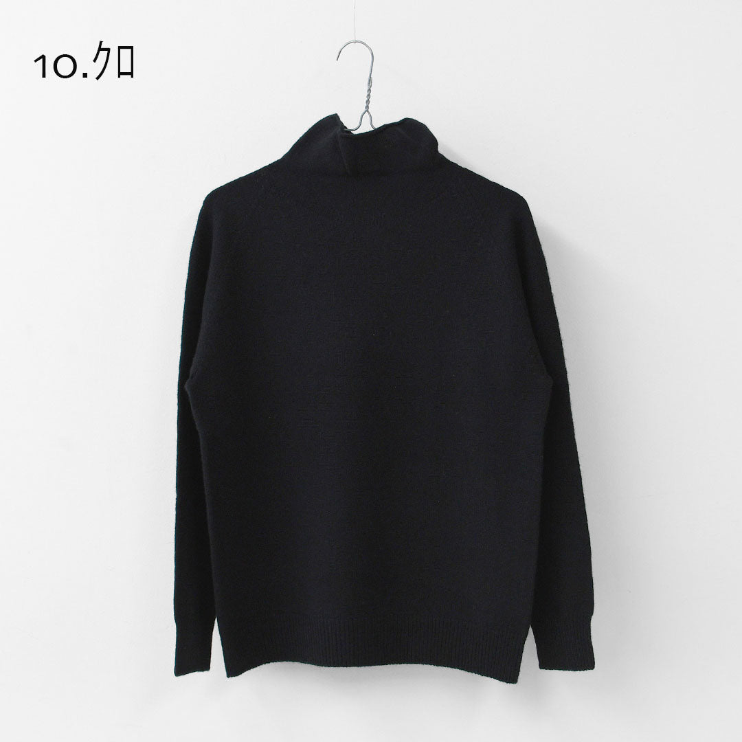 RINEN [リネン] 2/15ウール天竺編み(ホールガーメント) タートルネック [R17682] ニット・タートルネック・ウールニット・あったかニット・LADY'S [2025AW]