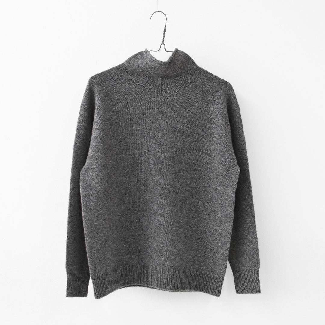 RINEN [リネン] 2/15ウール天竺編み(ホールガーメント) タートルネック [R17682] ニット・タートルネック・ウールニット・あったかニット・LADY'S [2025AW]