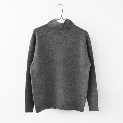 RINEN [リネン] 2/15ウール天竺編み(ホールガーメント) タートルネック [R17682] ニット・タートルネック・ウールニット・あったかニット・LADY'S [2025AW]