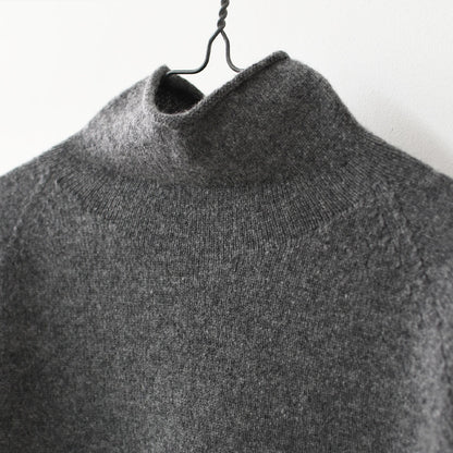 RINEN [リネン] 2/15ウール天竺編み(ホールガーメント) タートルネック [R17682] ニット・タートルネック・ウールニット・あったかニット・LADY'S [2025AW]