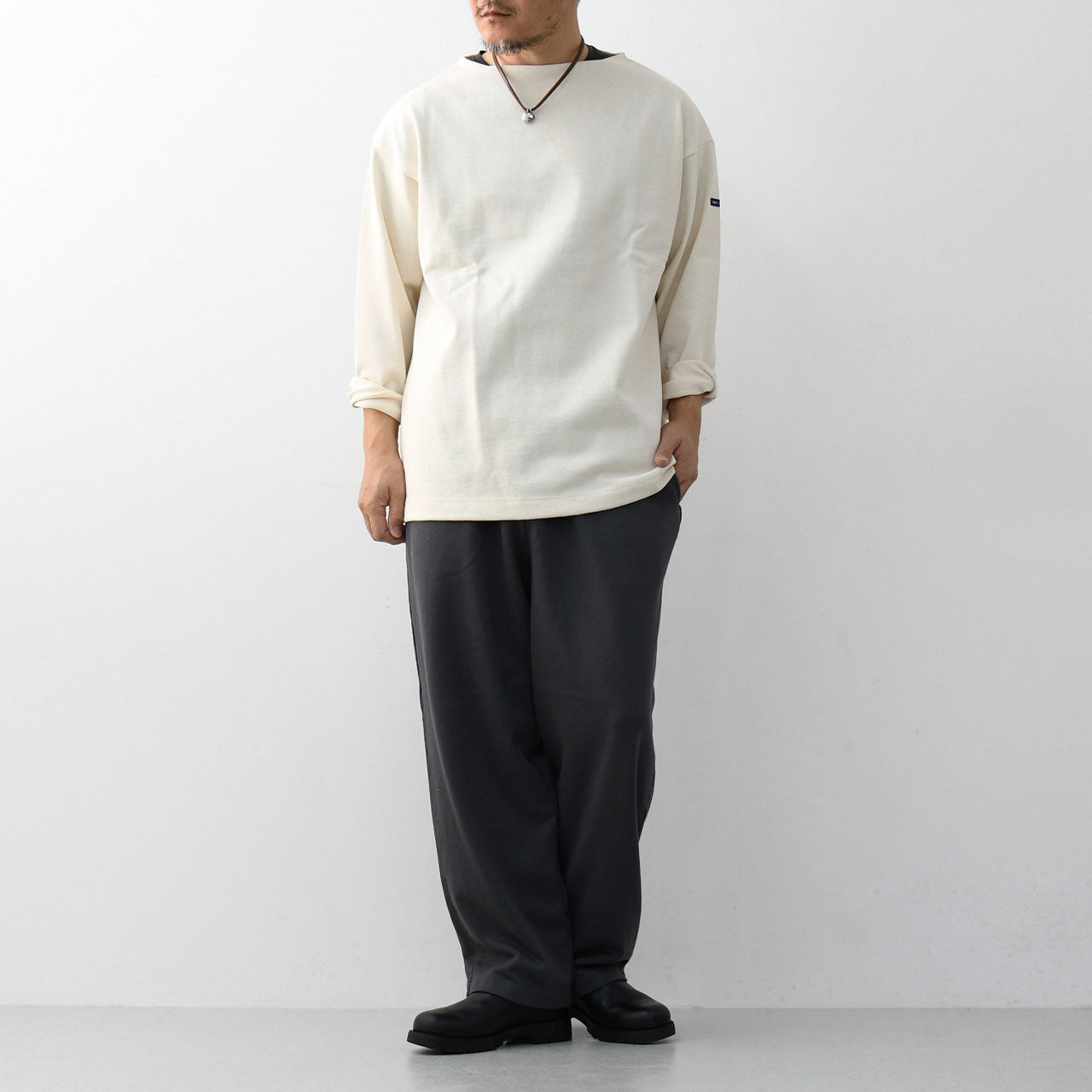 RINEN [リネン] 40/2スーピマ裏毛ラクパンツ [R19505] [2025SS]