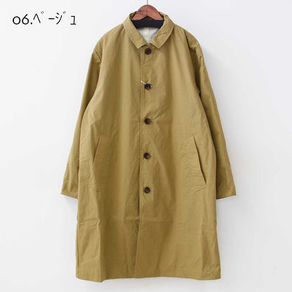 RINEN [リネン] 綿ポリエステルウェザー ステンカラーコート [R27502] [2024AW]