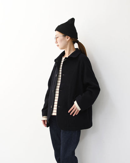 RINEN [リネン] 2/48ウール綾織 ラグランカバーオールジャケット [R27605-W] ウールジャケット・カバーオール・ラグランスリーブ・カジュアルスタイル・LADY'S [2025AW]