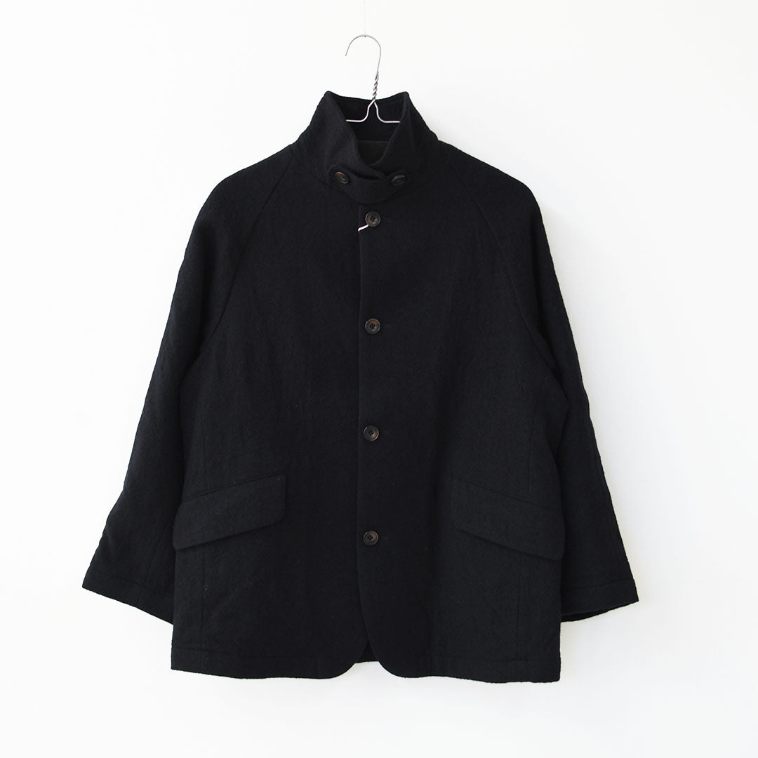 RINEN [リネン] 2/48ウール綾織 ラグランカバーオールジャケット [R27605-W] ウールジャケット・カバーオール・ラグランスリーブ・カジュアルスタイル・LADY'S [2025AW]