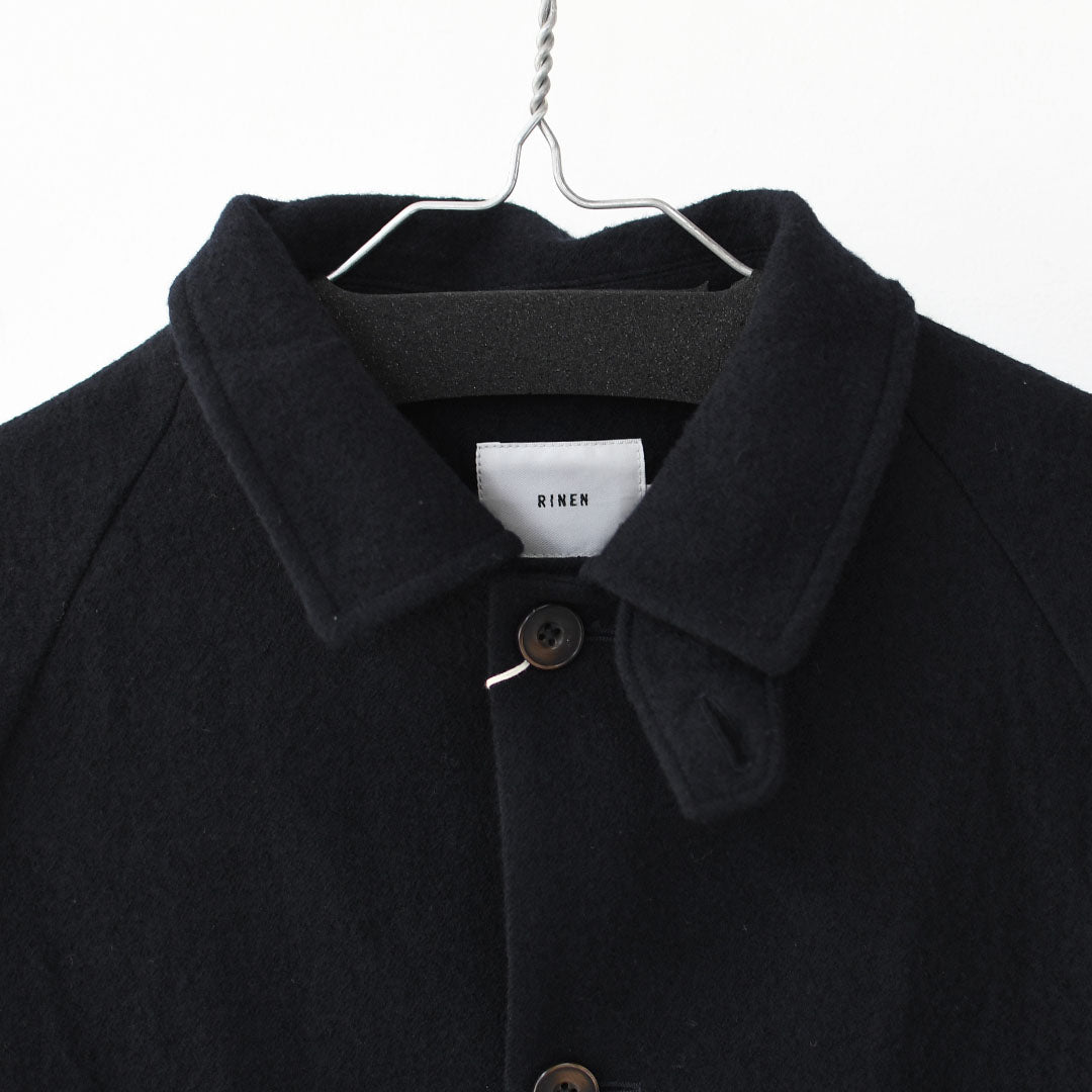 RINEN [リネン] 2/48ウール綾織 ラグランカバーオールジャケット [R27605-W] ウールジャケット・カバーオール・ラグランスリーブ・カジュアルスタイル・LADY'S [2025AW]