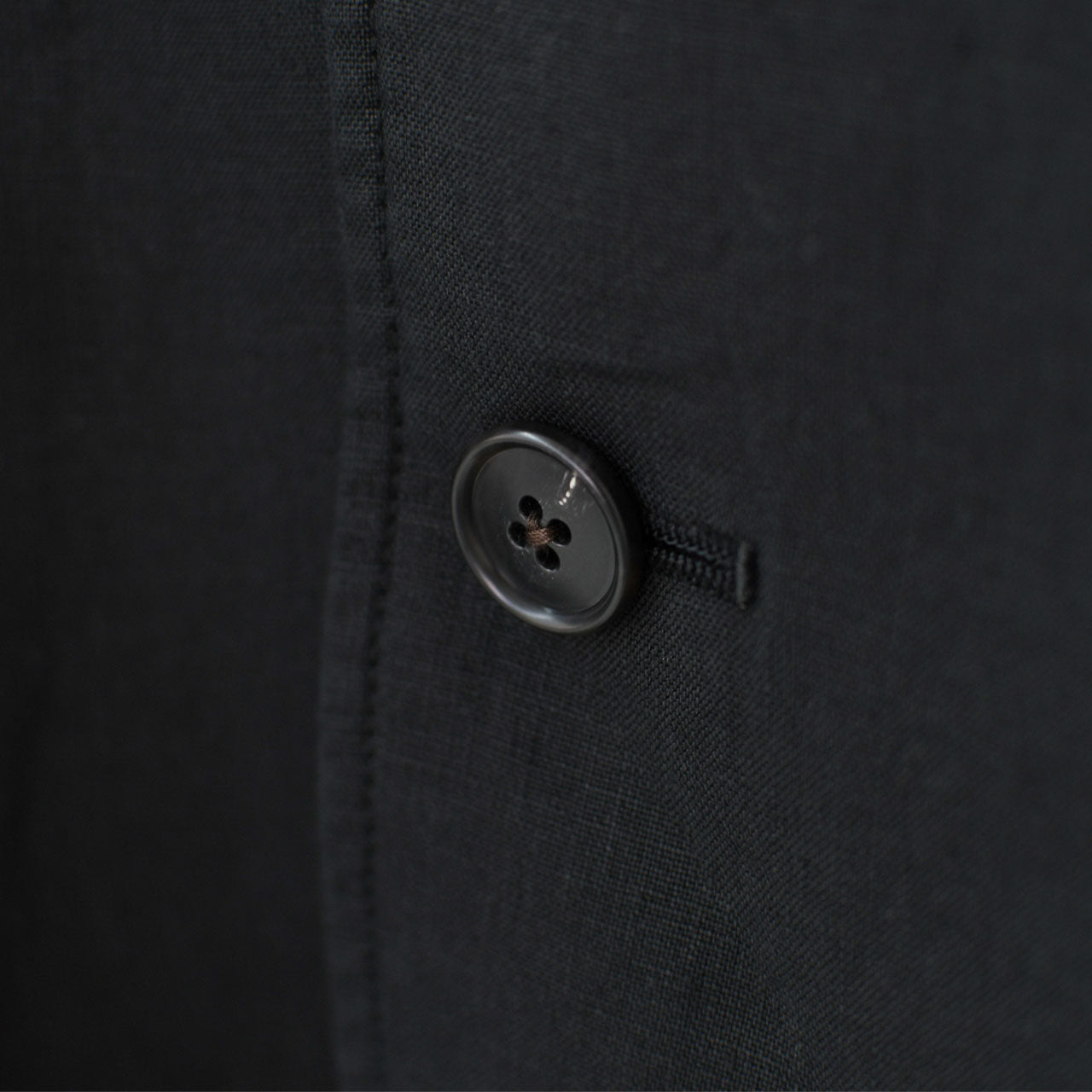 RINEN [リネン] 40/1リネン平織ノーカラージャケット [R29502]  [2024SS]