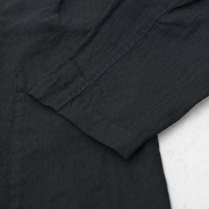 RINEN [リネン] 40/1リネン平織ノーカラージャケット [R29502]  [2024SS]