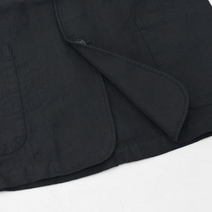 RINEN [リネン] 40/1リネン平織ノーカラージャケット [R29502]  [2024SS]