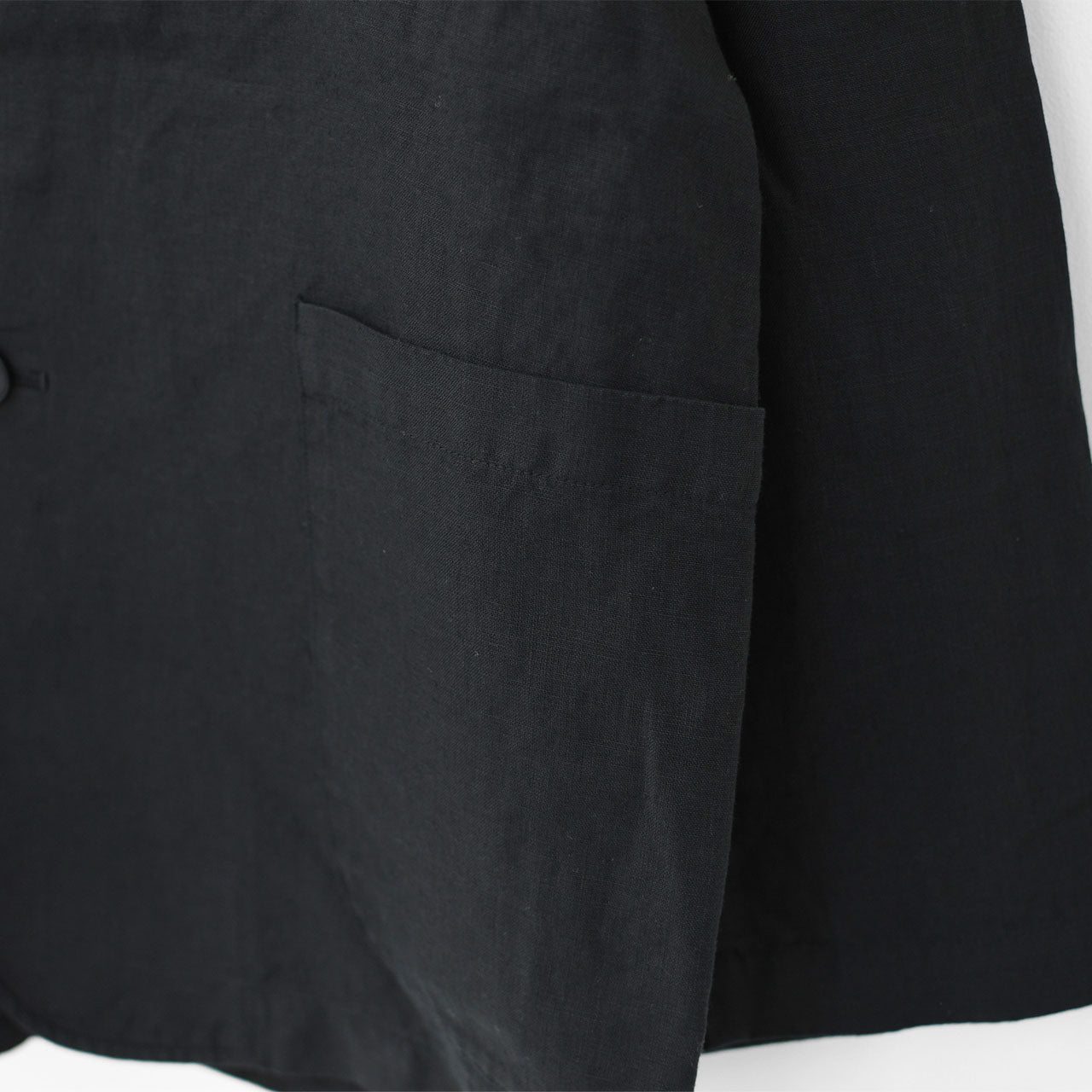 RINEN [リネン] 40/1リネン平織ノーカラージャケット [R29502]  [2024SS]