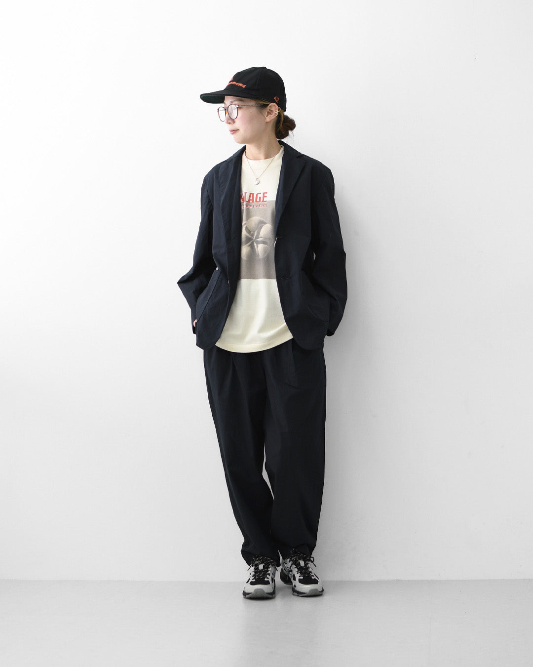 RINEN [リネン] 40/1オーガニック平織テーラードジャケット [r29600-w] ノーカラージャケット・イージージャケット・ジャケット・リネン・コットンジャケット・ゆったりサイズ・MEN'S / LADY'S [2026SS]
