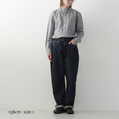 RINEN [リネン] 80/2ダウンプルーフスタンドカラーシャツ [R35001-G] [2025SS]