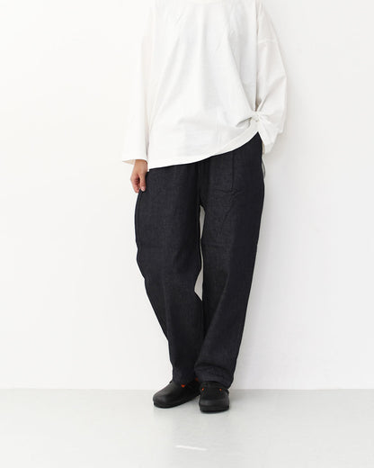 RINEN [リネン] 10オンス ノットインディゴデニム テーパードパンツ [R47603-W] デニムパンツ・テーパードパンツ・ベーシックパンツ・ゆったりシルエット・LADY'S [2025AW]