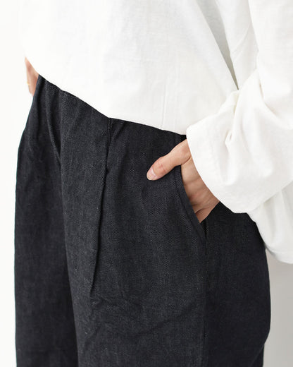 RINEN [リネン] 10オンス ノットインディゴデニム テーパードパンツ [R47603-W] デニムパンツ・テーパードパンツ・ベーシックパンツ・ゆったりシルエット・LADY'S [2025AW]